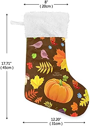 Sinestour Fall Forest Bundevin Božićne čarape Velike Xmas Čarape za kamin Božićne stabičke šine