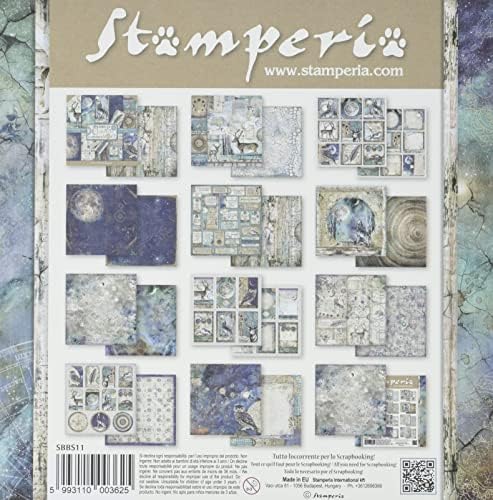 Stamperia International, Kft Paper Pad 8x8 10pk Kosmos, 20.3 x 20.3, višebojni