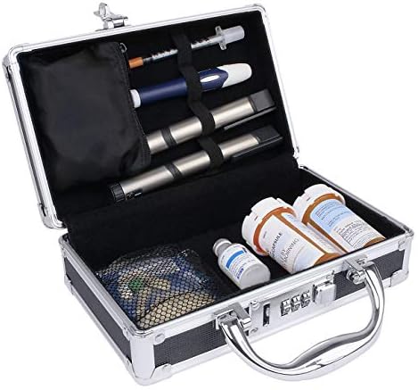 Vaultz medicinska sigurna futrola sa kombinovanom bravom-pakovanje od 3 kućišta, 8,35 x 5 x 2,5 - crno