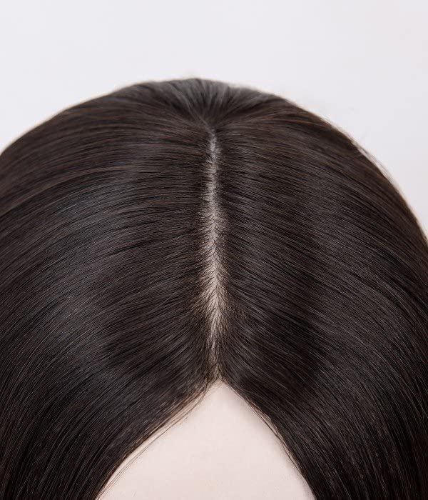 uniwigs 3 X 5 Grania Full Skin Human Hair Topper / Scalp Looking / niska gustina za žene gubitak