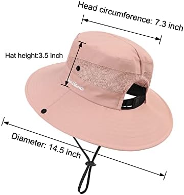 Ženski repni rep za ribolov šešir sa UV zaštitom Sklopivi mrežni široki rub ljetni šešir