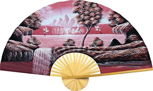 Kineski kranovi Gignizirani zidni ventilator Ručno oslikani ukrasni zid Dekor umjetnost, ručno