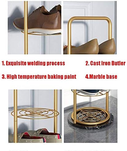 WHLMYH Jednostavni stalak za cipele, multi-sloj za skladišni stalak-ThreeDimenSal Iron Ormar za cipele