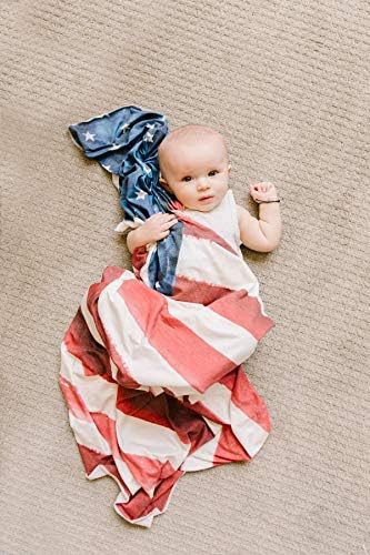 Bakarni Biser Veliki Premium Knit Baby Swaddle Prima Pokrivač Patriota