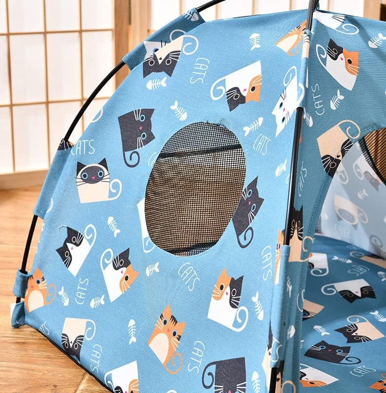 VEDEM sklopivi šator za mačke Teepee za zatvorene mačke, krevet za kućne ljubimce vanjski šator