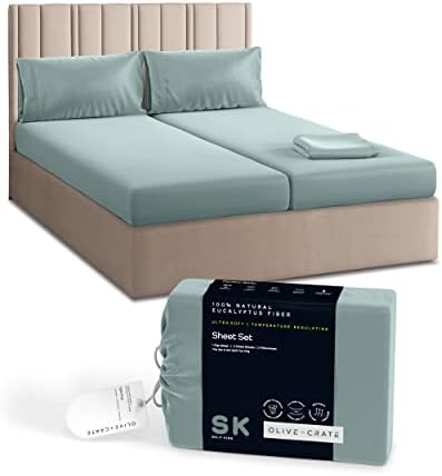 Maslina + sanduk eukaliptus hlađenje jastučnice i setovi za lim kraljica Veličina | certificirana