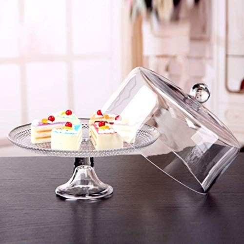 YANGBO Creative Glass cake Stand kupola prozirna ladica za torte pokrivač prašine visoka dekoracija
