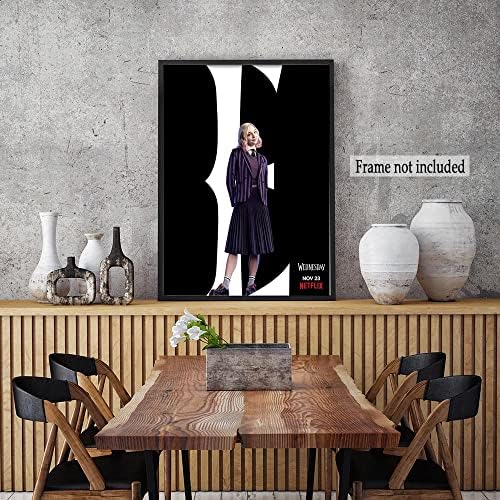 Srijeda Poster filmski Poster protagonista srijeda Addams portret Poster platno slikarstvo zid umjetnost za dom