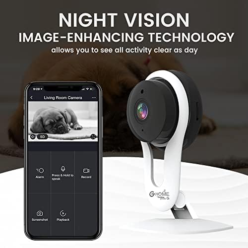 Gabba Roba G-Home Smart nadzor kamera High Definition Home Bežična bežična / kućna ljubimca sa video zapisom,