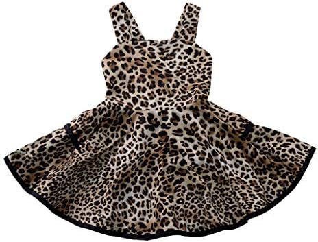 Odjeća za djevojke djevojke haljina ruffles dječji kaiš print princeze toddler leopard djevojke