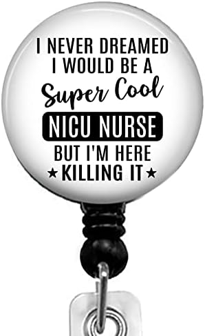 Cool Nicu Nurse uvlačivi kolut za značku sa Aligatorskom kopčom,kolut za držač značke za ličnu kartu medicinske