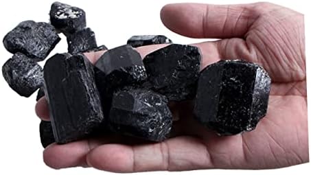Homoyoyo Balansing kamenje Black kamenje Geometrijski oblici Grubi crni turmalinski srušio crni