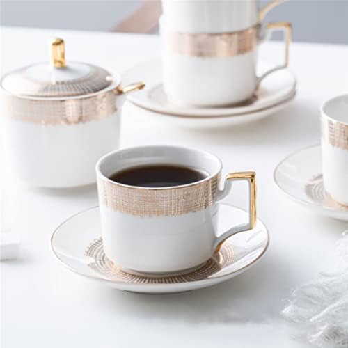 LDCHNH koštana Kina Set za kavu Porcelanski čaj set keramičke krigne lonca šećerne posude krema za