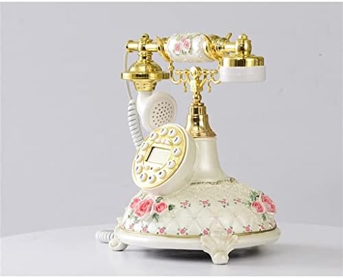 Zjhyxyh evropski vintage fiksni rustikalni antikni telefon novi ukras za unutrašnju kuću Ukrasi