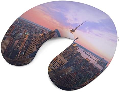 NYC New York City Pejzažni vrat jastuk u obliku pjene u obliku pjene putni jastuk za glavu za žene muškarci