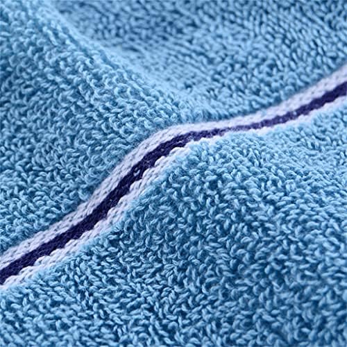 Zsedp pamučni ručnik za kupanje upijajući ručnik čvrsta boja meko ručni ručnik za ručnik za ručnik (boja: plava,
