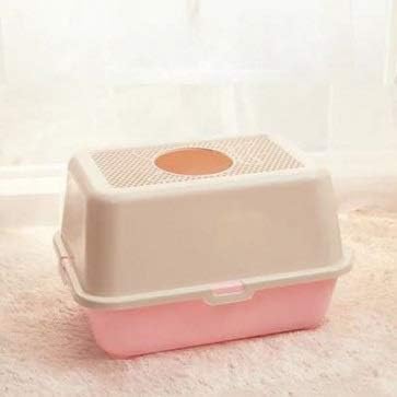 ZRSJ elegantna i izdržljiva kutija za smeće za mačke WC za kućne ljubimce poluzatvorena plastična