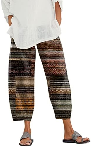 Miashui ženske pantalone za planinarenje žene elastični struk pantalone sa džepom labave pantalone