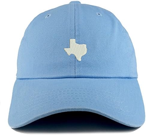 Trendy Prodavnica Odjeće Texas State Map Vezeni Niski Profil Mekani Pamuk Tata Šešir Kapa