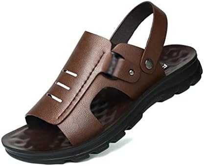 Xmtxzym muške papuče kožne sandale Neklizajuće cipele otporne na habanje kožne sandale casual