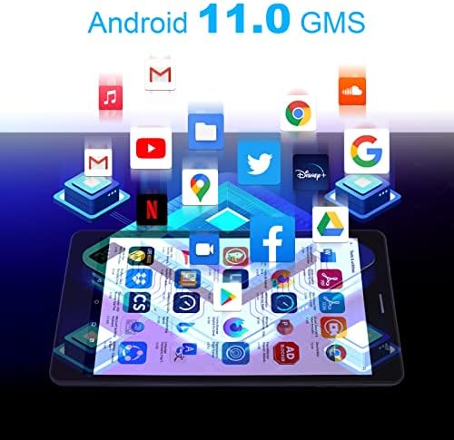 Sztpsls Android tablet 8 inčni, Android 11.0 16GB Skladištenje 128 GB TF ekspanzijske tablete, četverojezgreni