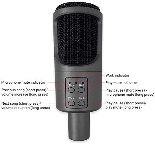 TWDYC profesija Studio Kardioidni kondenzatorski mikrofon igranje Karaoke USB mikrofon za