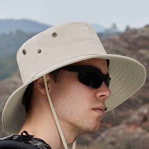 Šešir za pecanje sa suncem s rukavicama bez prstiju, ljetna UV zaštita plaža Boonie Hat za muškarce / žene, široki