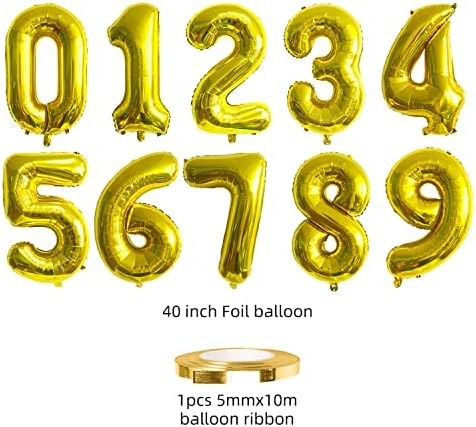 ESHILP 40 inčni broj balon balona broj 32 Jumbo divovski balon broj 32 Balon za 32. rođendan ukras