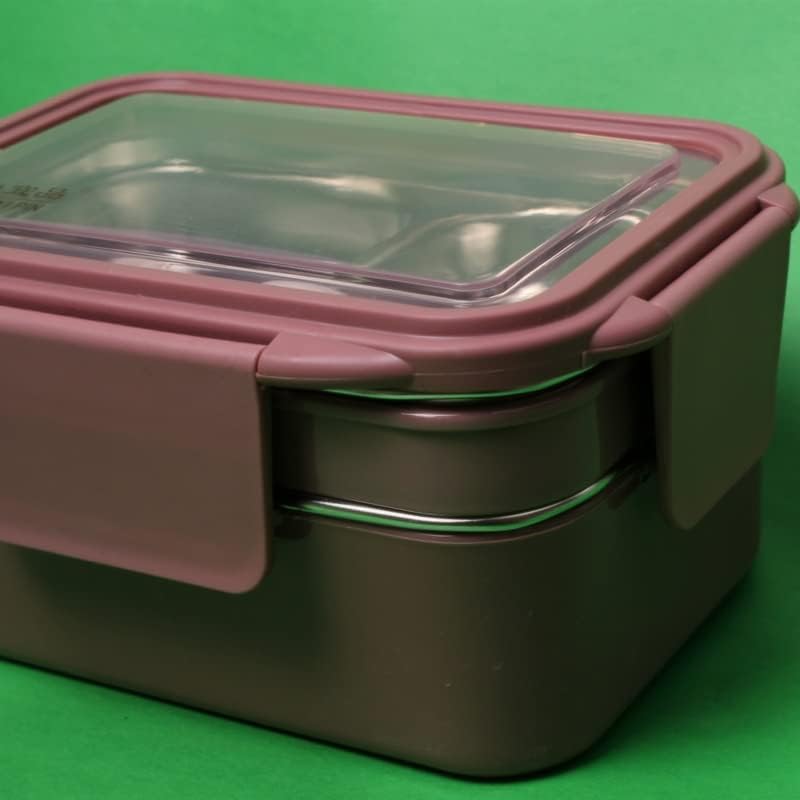 WYKDD izolovana kutija za ručak od nerđajućeg čelika 2-slojna sveža kutija za ručak studentski