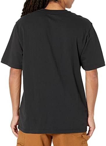 Carhartt Muška široka kroja teška džepna Henley majica s kratkim rukavima