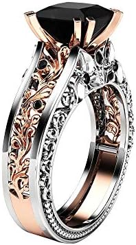 Prsten za žene Modni dijamantni prsten Vintage Wedding Band za žene Prekrasna srebrna angažman