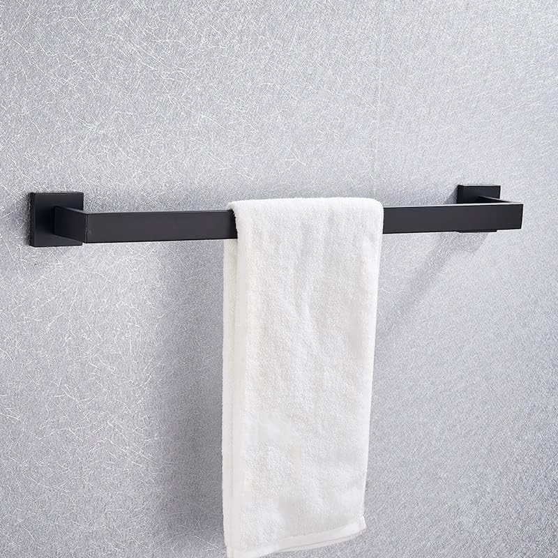 WODMB nehrđajući čelik Black ručnik bar kupaonica Skladište zadebljani ručnik