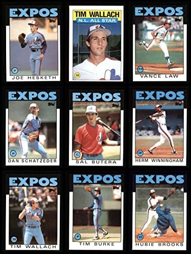 1986 TOPPS Montreal Expos Team set Montreal Expos NM / MT Expos