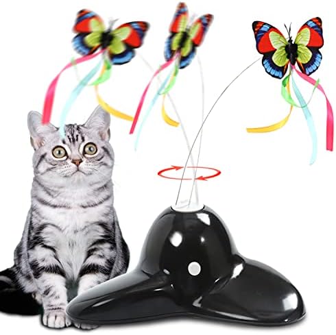 GEFRYCO CAT igračke, interaktivna mačka igračka automatski pokretni leptir električni 360 stupnjeva predenje