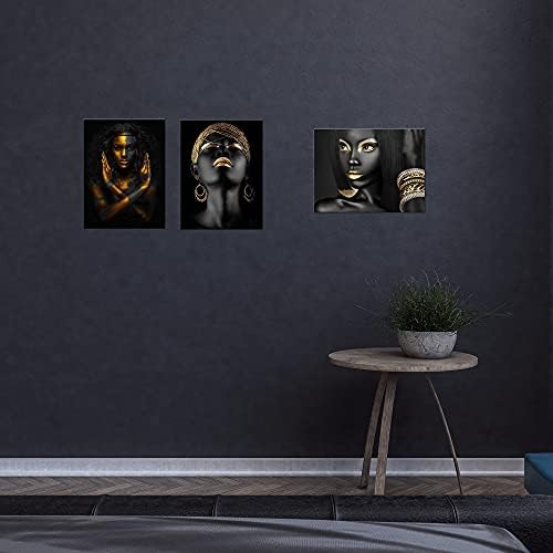 TAOMI Crna žena portret umjetnička djela egipatska kraljica Galerija poster Print dnevna soba zidna umjetnost