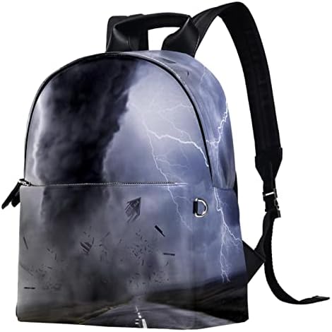 Tbouobt kožni putni ruksak lagani laptop Ležerni ruksak za žene Muškarci, Typhoon Mayway scenografija