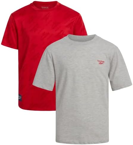 Reebok Boys ' Active T-Shirt – 2 paketa Dry Fit Performance Shirt za dječake-Dječija atletska sportska