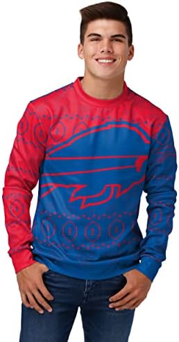 Foco Muški NFL štampani prinosni logo lagane praznične džemper