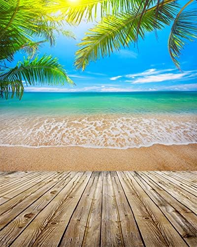 Tropska plaža Palma ostavlja havajsku plažu pozadina tkanina za Baby Photo Party vjenčanje Home Decor