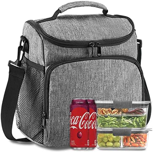 UYLIA izolovana torba za ručak za žene sa pet džepova -višekratna kutija za ručak za muškarce Kancelarijska