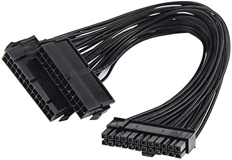 Bluexin Pro 24-pinski muškarac za žensko dvostruko PSU napajanje kablovski PC ATX adapter za matičnu ploču