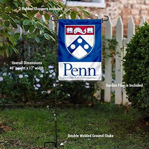 Penn Quakers Shield Garden Zastava i držač za držač za zastavu