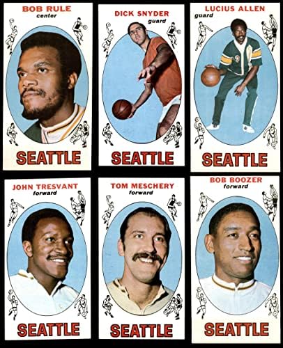 1969-70 Topps Seattle Supersonics Team Set Seattle Supersoics ex Supersonics