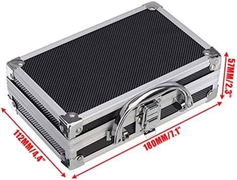 Phil Beauty Tool Kutije Aluminijumski aluminijski alat Prijenosni torbica s podstavljenom kutijom