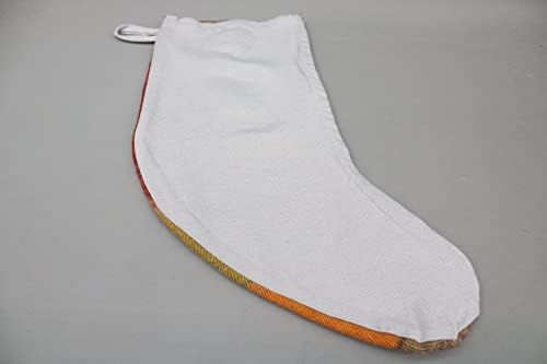 Sarikaya jastuk prugasta tkana čarapa, božićni dekor, poklon čarapa, Xmas čarapa, personalizacija čarapa,