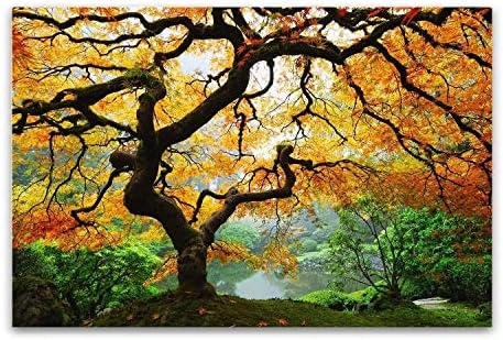 Startonight stakleni zid Art akrilni dekor Javorovo Drvo, priroda USA dizajn za Kućni dekor Dual View iznenađenje