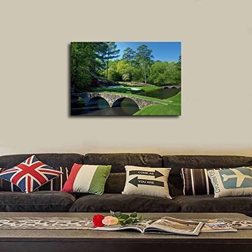 Art Poster Augusta National 12th Hole Masters Photo Wall Art Golf Photos Poster Canvas Painting Printing