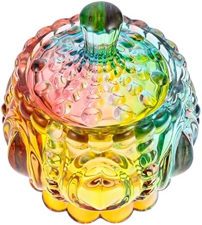 Doitool Candy Jar Glass Candy Jelo Jar Dekorativni kristal Prekriven bomboni Cookie Biskvit Nakit