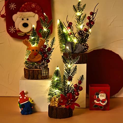 Božićno dekoristmi stablo mini božićno drvce Mali božićno stablo stol božićne stablo Stol vrh Božićna stabla