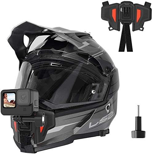 Telesin motociklistička kaciga za montiranje za montiranje uz bradu za GoPro Hero 9 Hero8 / 7/6/5, Insta 360 kamera,